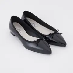 美品 テンパレイトTEMPERATE ブラック レインパンプス 37 22.5