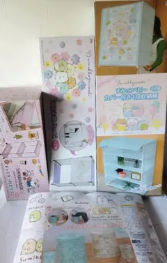 すみっコぐらし　プライズまとめ売り　キャスター付きワゴン　収納棚　扇風機　鍋他 すみっコぐらし プライズまとめ売り キャスター付きワゴン 収納