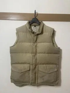 60s 70s LLBEAN ダウンベスト　筆記体タグ