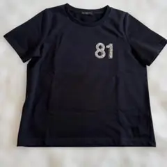 DAMA collection スパンコール ビジューTシャツ ブラック Lのサムネイル