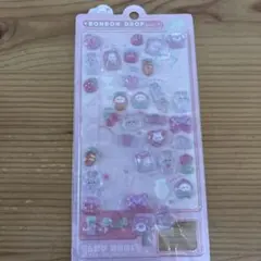 ボンボンドロップシール　お裾分け　うさぎ　ピンク　シール