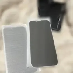 iPhone14plus 覗き見防止ブラインドフィルム2枚 　ガラス保護フィルム