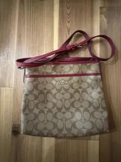 COACH コーチ ショルダーバッグ PVC シグネチャー ブラウン