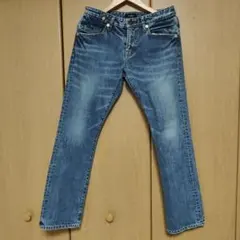 Heather ストレートデニムパンツ ブルー