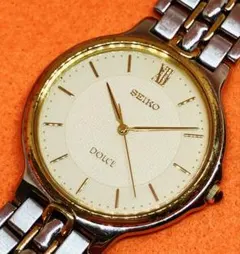 1996年製SEIKO DOLCE 腕時計 コンビ稼働品