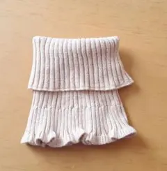 ニットマフラー　ベージュ