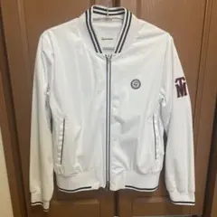 ホワイトジャケット M刺繍 スポーツウェア