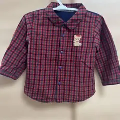 値下げ♡familiar ファミリア　チェックシャツ　80 くま　完売品