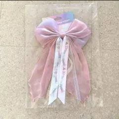 ディズニー　40周年　ヘアゴム　リボン　ピンク　ドリームゴーラウンド　ヘアアクセ