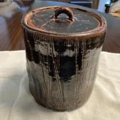 陶器 水差し 蓋付き 茶道具 壺 - メルカリ