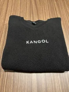 KANGOL ブラック フリース トレーナー