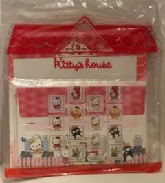 【レア】ハローキティ レター セット1998年　可愛いハウスポーチ入り　新品タグ