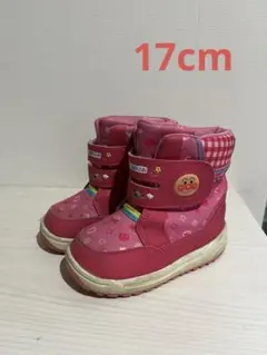 ピンク アンパンマン　スノーブーツ17cm