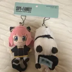 スパイファミリー×ユニバ限定 アーニャとボンドの肩乗せマスコットキーチェーン