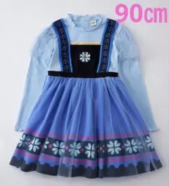 新品　アナ雪　エルサ　なりきり　ワンピース　90㎝　リトシー　アナと雪の女王