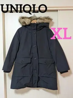 ユニクロ♥️XL 211-400728 ウルトラウォームダウンジャケットネイビー