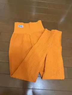 MINOMOMO ハイウエスト オレンジ レギンス スパッツ
