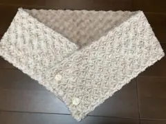 レディース　あったかストール　バラ模様