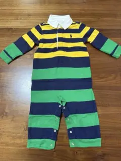 Ralph Lauren ストライプロンパース　12m