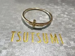 【現行品】TSUTSUMI クロスリング　K10イエローゴールドリング　十字架のサムネイル