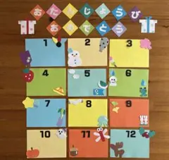 壁面飾り 誕生日表 誕生表 誕生日 バースデー表 通年 新年度 保育 施設