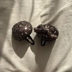 【美品】ミニー　スパンコール　パッチン