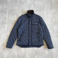 ポロラルフローレン キルティングジャケット レザー＆コーデュロイ M ネイビー