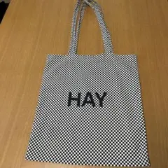 HAY チェックコットンバッグ