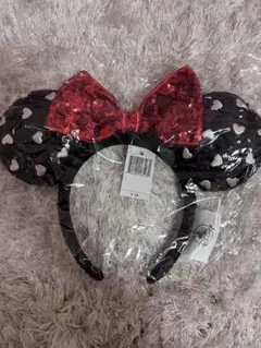 ディズニー ミニーちゃんハートスパンコールカチューシャ