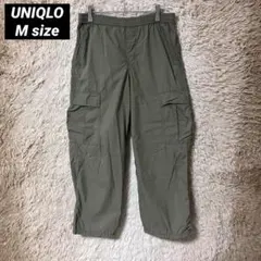 UNIQLO カーゴパンツ イージーパンツ オリーブ メンズ M カーキ ゴム