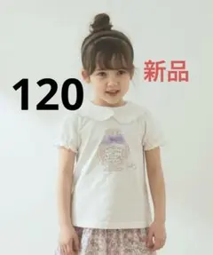 【新品タグ付き】エニィファム　キッズ　襟付き パフューム Tシャツ 120のサムネイル