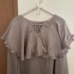 ビッグカラーブラウス 大襟ブラウス フリルブラウス 大人可愛いブラウス