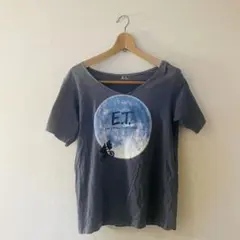 UNIQLOUT ユニクロ×E.T. コラボ ムーンプリント Tシャツ 회색
