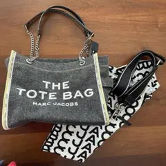 MARC JACOBS THE TOTE BAG ダークグレー替えストラップ付き