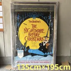 超希少 ナイトメア・ビフォア・クリスマス　特大ポスター 額装付き ティム・バートのサムネイル