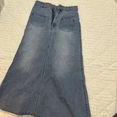 グレイル　ポケットフレアデニムスカート[gn191]