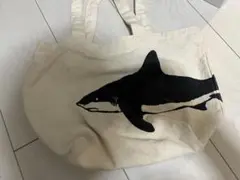 サメプリント　トートバッグ