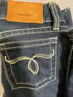 MOUSSY スキニーデニム ダークブルー