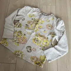 ANNA SUI MINI 花柄フリル襟長袖シャツ　130