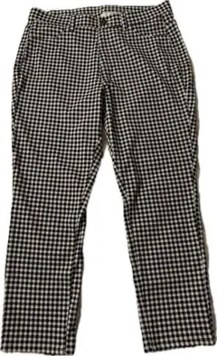 未使用 ユニクロ クロップドレギンスパンツ ギンガムチェック XL
