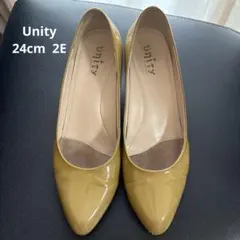 Unity ユニティ エナメル パンプス 24cm 2Eのサムネイル