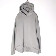 コムサイズム（9）バックジッパー パーカー フード スウェット アシンメトリー