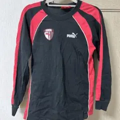 PUMA 長袖カットソー 150 黒/赤