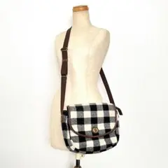 Folna｜フォルナ　ウールリッチ　チェック柄ショルダーバッグ　日本製