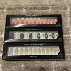 フィンガースーツ プレスオンネイル 3種セット