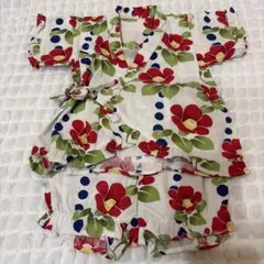 花柄甚平上下セット⭐︎80cm