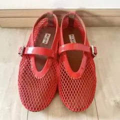 ALAIA アライア メッシュ バレエシューズ ブラック38 - メルカリ