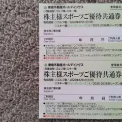 東急不動産 スポーツご優待共通券（リフト割引券）