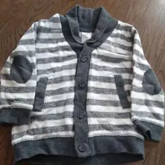 H＆M　80 ボーダー　カーディガン　秋冬　羽織り