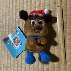 ジャンジャンのキャラクター サンタ帽 ぬいぐるみ 約15cm